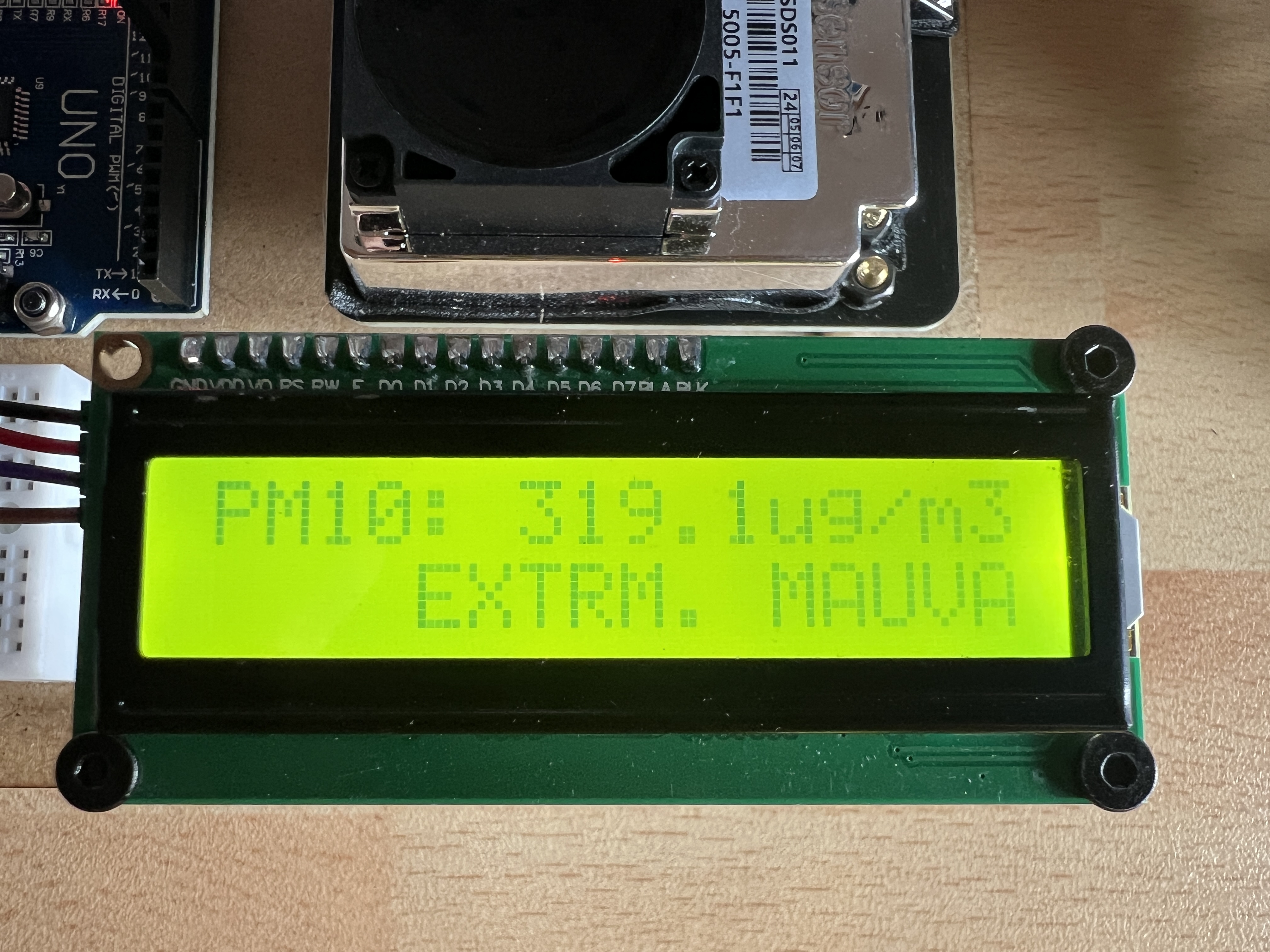 Normal readings displayed